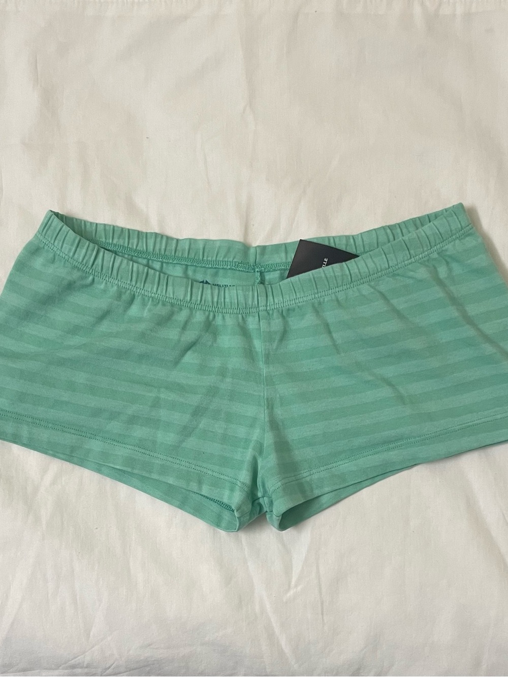 Brandy Melville Teal Striped Boy Shorts